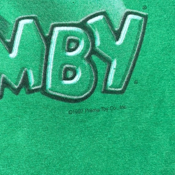 1997 Gumby 3-D Big Face Lee Sports Tag Vintage Tee - Picture 6 of 7